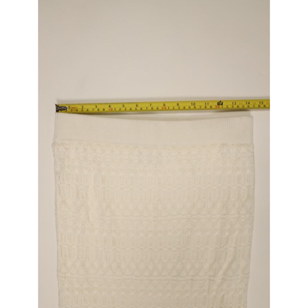 House of Harlow 1960 Ivory Crochet Knit Maxi Skirt Tiered Boho Resort Festival M - Picture 11 of 15